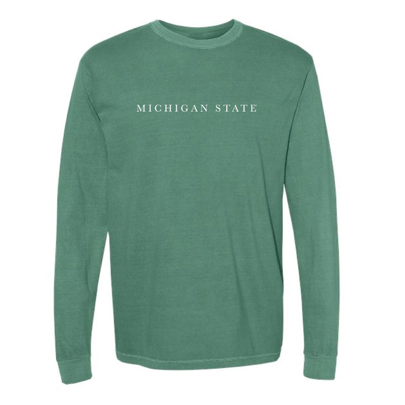 The Michigan State Serif | Light Green Long Sleeve