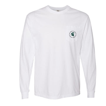 The Michigan State Spirit Circle | White Long Sleeve