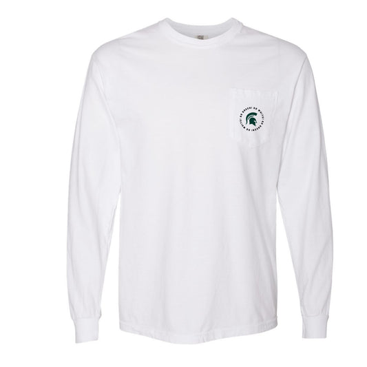 The Michigan State Spirit Circle | White Long Sleeve