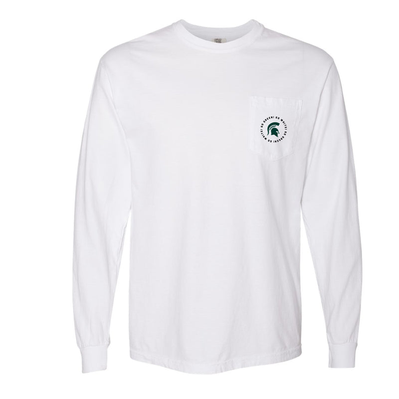 The Michigan State Spirit Circle | White Long Sleeve