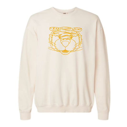 The Mike Head Outline | Ivory Sweatshirt