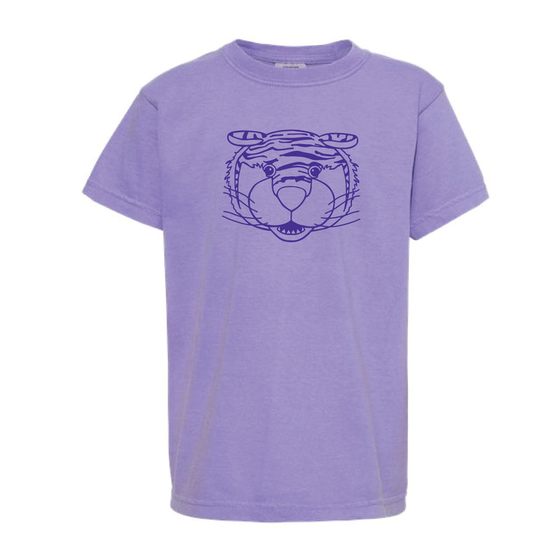 The Mike Head Outline | Youth Violet Tee