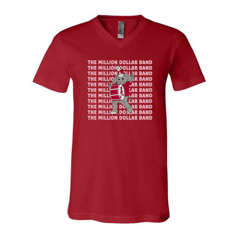The Million Dollar Band Big Al | Canvas Red V-Neck