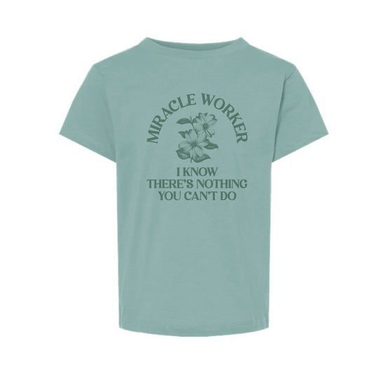 The Miracle Worker | Toddler Dusty Blue Tee
