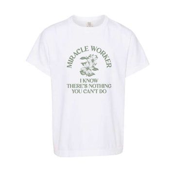 The Miracle Worker | Youth White Tee