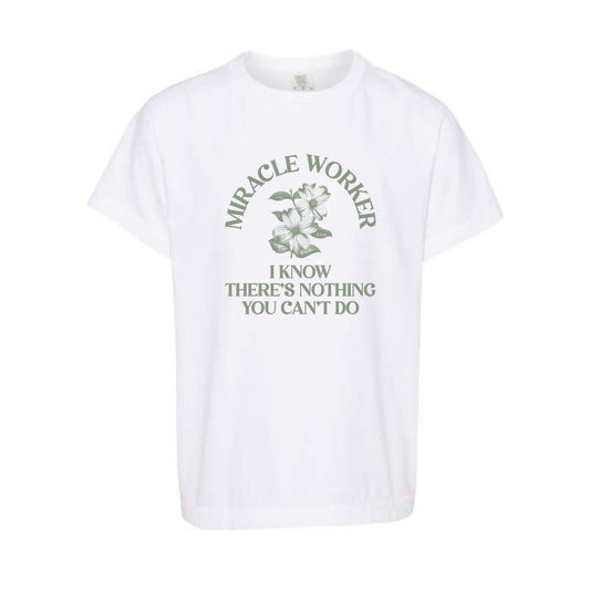 The Miracle Worker | Youth White Tee