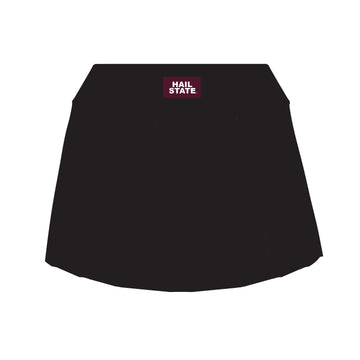 The Alli Tennis Skort Hail State Woven Label | Black
