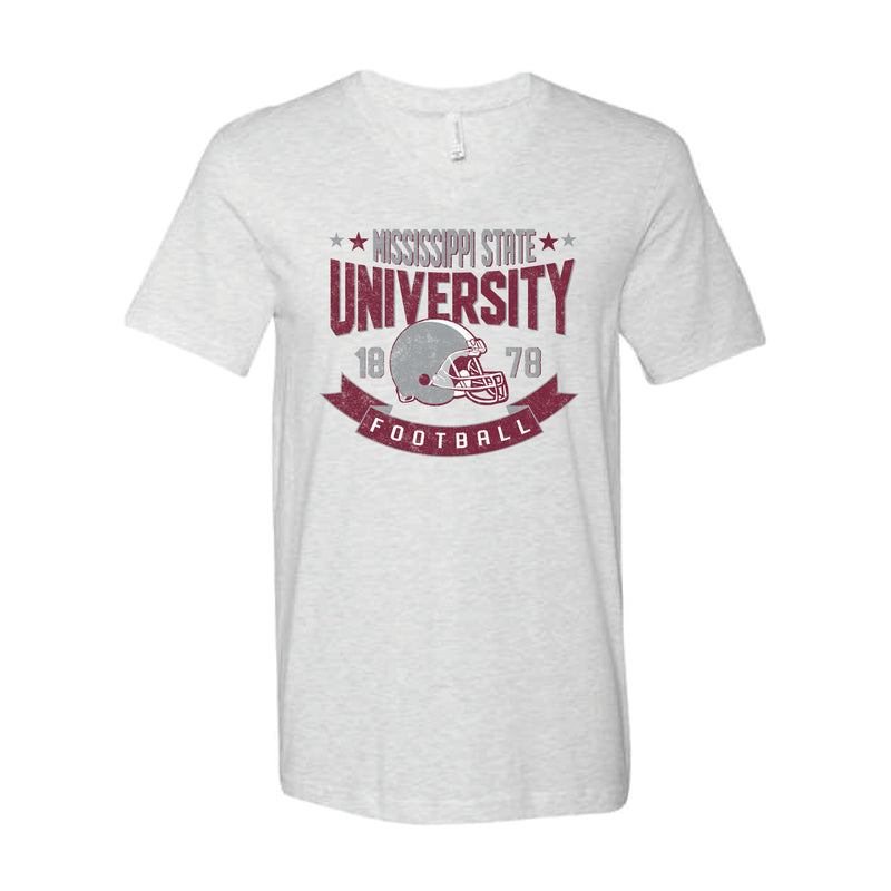 The Mississippi State Football EST | Ash V-Neck Tee