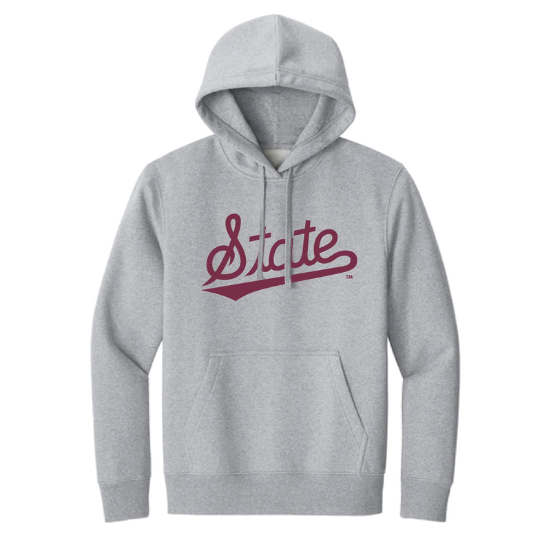 The Mississippi State Logo | Heather Light Grey Hoodie