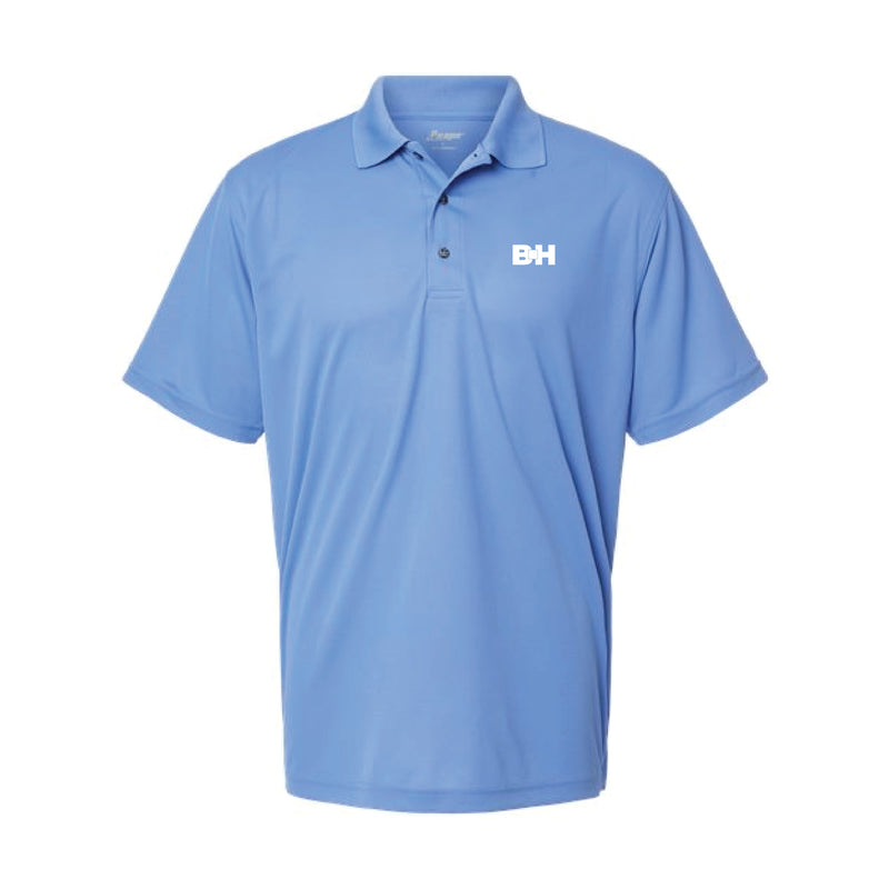 The Monochrome Icon Logo | Embroidered Short Sleeve Bimini Blue Polo