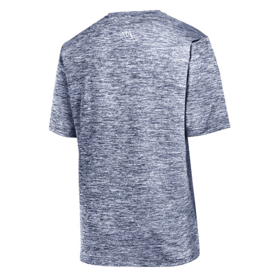 The Montgomery Academy Banner | Adult Navy Electric Performance Tee