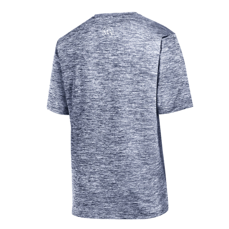 The Montgomery Academy Banner | Youth Navy Electric Performance Tee