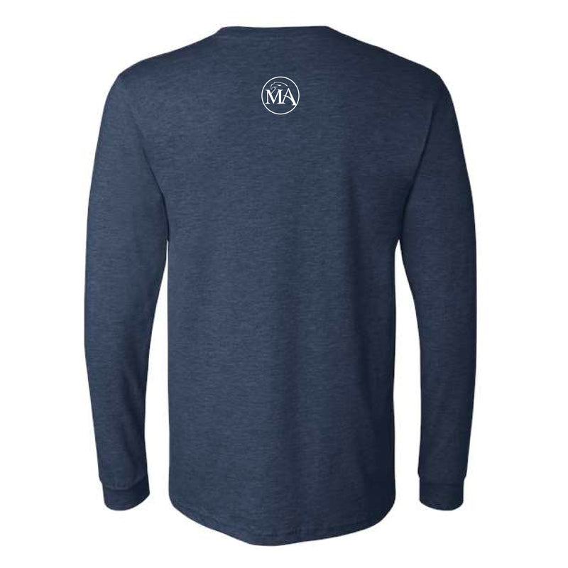 The Montgomery Eagles | Heather Navy Long Sleeve Youth Tee