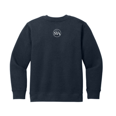 The Montgomery Eagles | New Navy Youth Crewneck