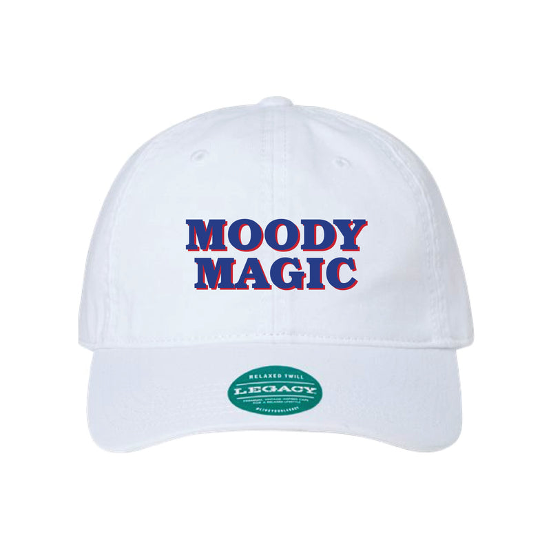 The Moody Magic Block Embroidered | White Legacy Dad Hat