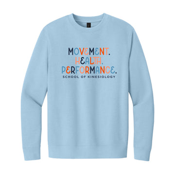 The Movement. Health. Performance. | Adult Ice Blue Crewneck Sweatshirt