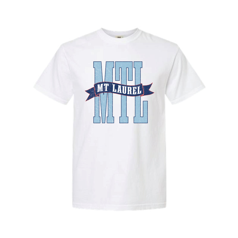 The Mt. Laurel Banner | Adult White Tee