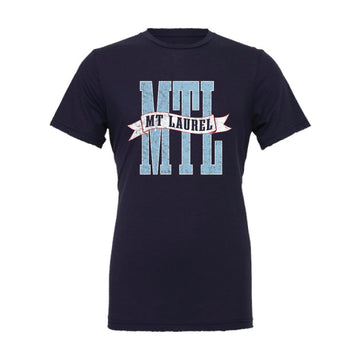 The Mt. Laurel Banner | Adult Navy Tee