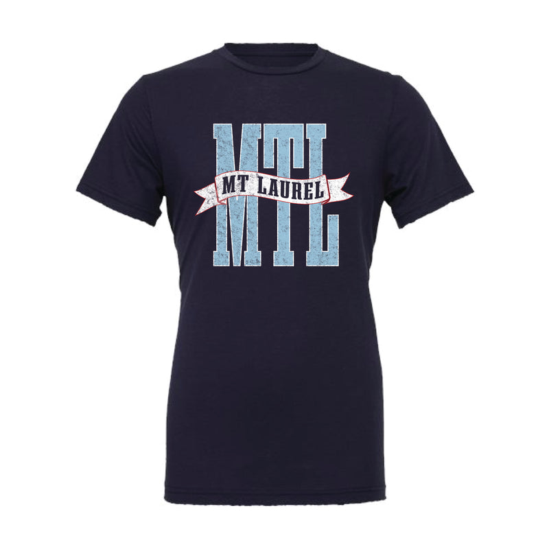 The Mt. Laurel Banner | Adult Navy Tee