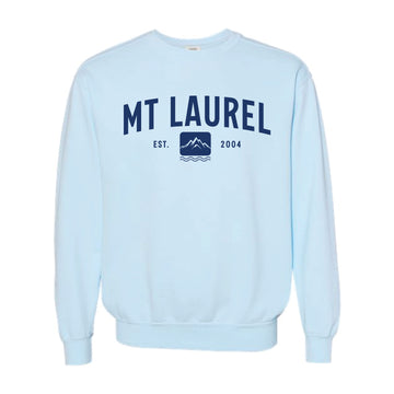 The Mt. Laurel Est Arch | Adult Chambray Sweatshirt