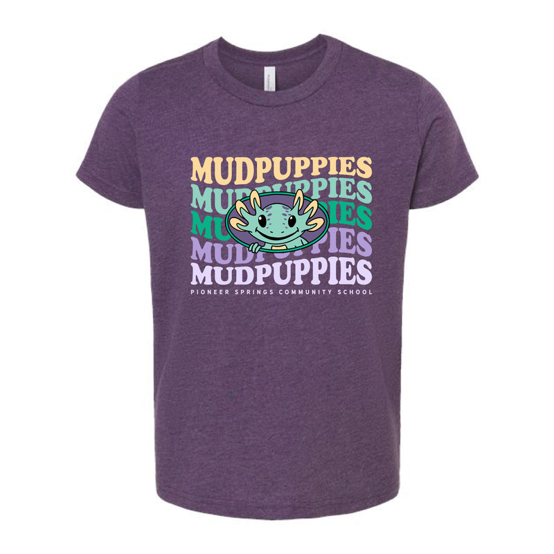 The Mudpuppies Wavy | Heather Team Purple Youth Tee