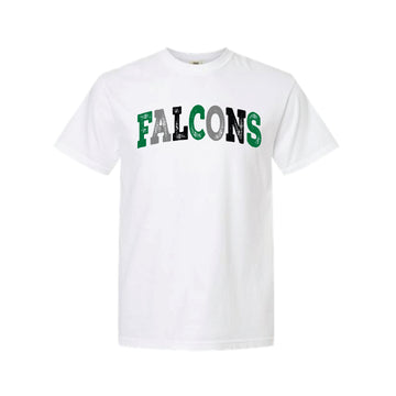The Multi Falcons Arch | White Adult Tee