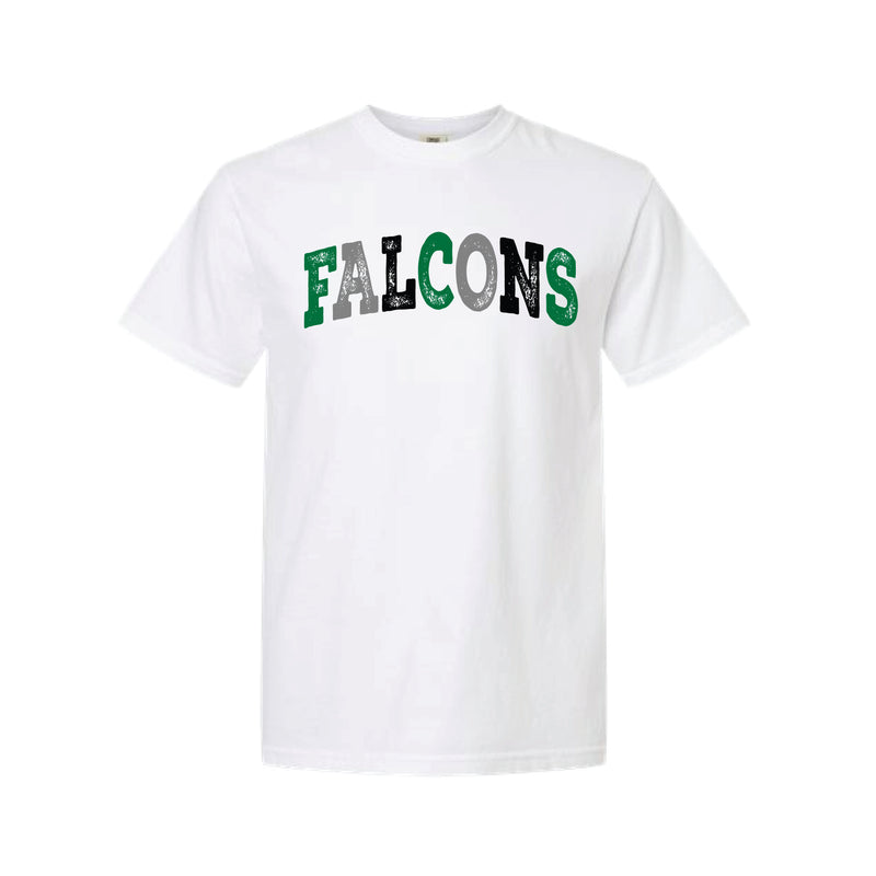 The Multi Falcons Arch | White Adult Tee