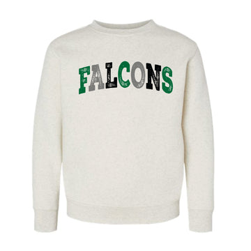 The Multi Falcons Arch | Youth Natural Heather Sweatshirt