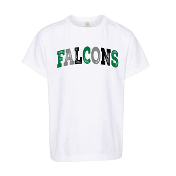 The Multi Falcons Arch | White Youth Tee