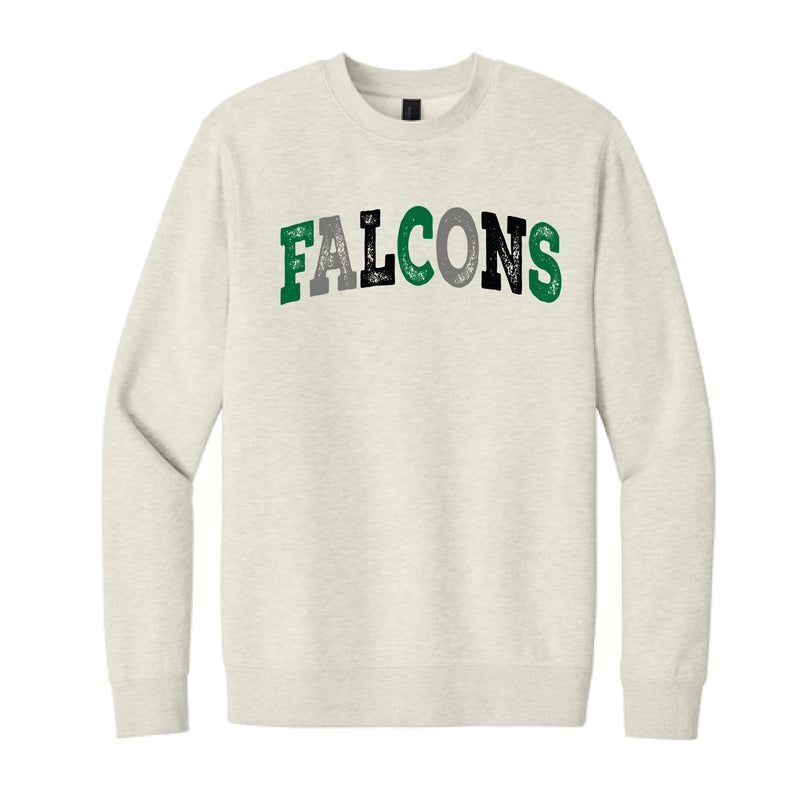The Multi Falcons Arch | Adult Oatmeal Heather Sweatshirt