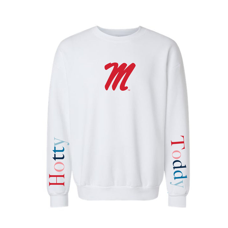 The Multi Hotty Toddy | Youth White Sweatshirt
