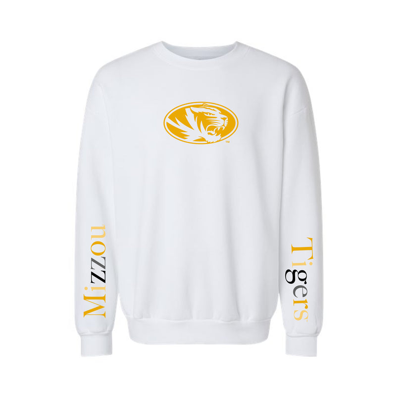 The Multi Mizzou Tigers | Youth White Sweatshirt