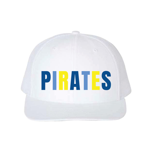 The Multi Pirates | White Trucker Hat