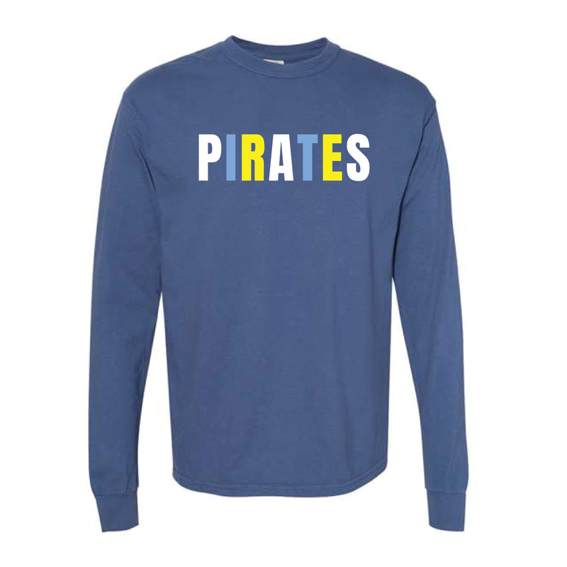 The Multi Pirates | Adult China Blue Long Sleeve Tee