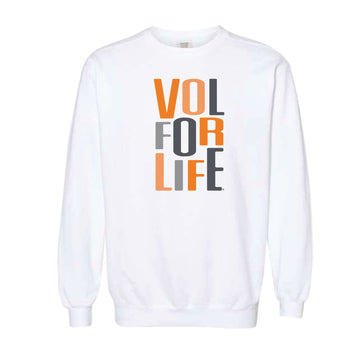 The Multi Vol For Life | Adult White Sweatshirt