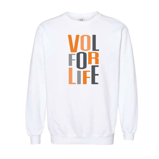 The Multi Vol For Life | Adult White Sweatshirt
