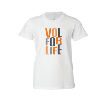 The Multi Vol For Life | Youth White Tee