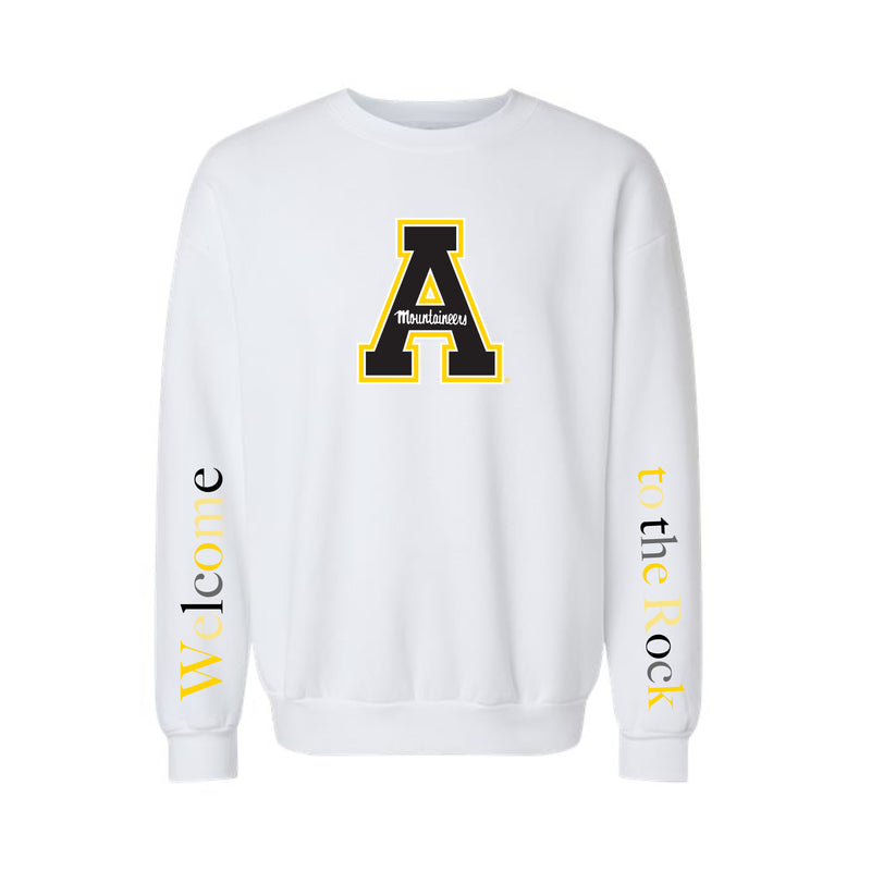 The Multi Welcome to the Rock | Youth White Sweatshirt