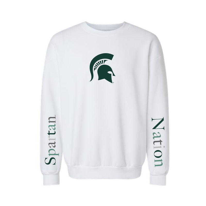The Multi Spartan Nation | Youth White Sweatshirt
