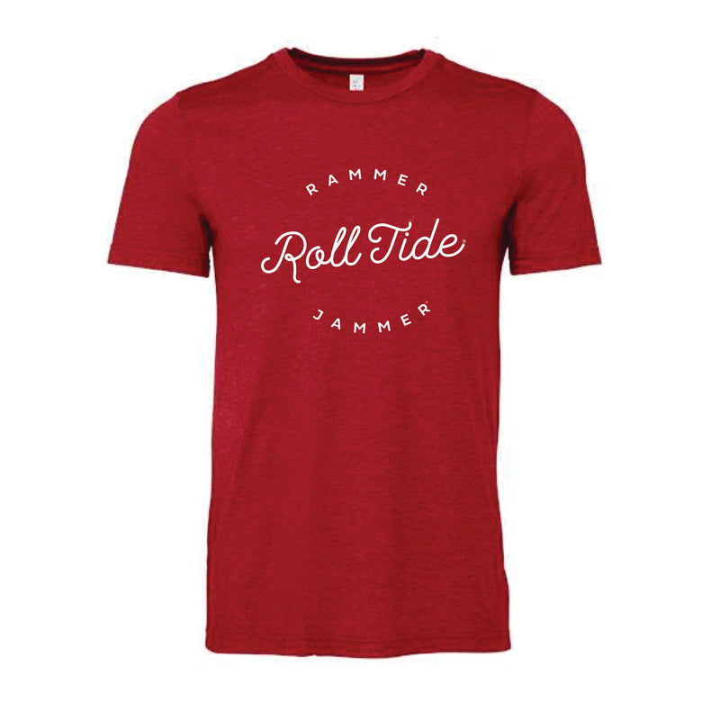 The Script Roll Tide | Heather Canvas Red Tee