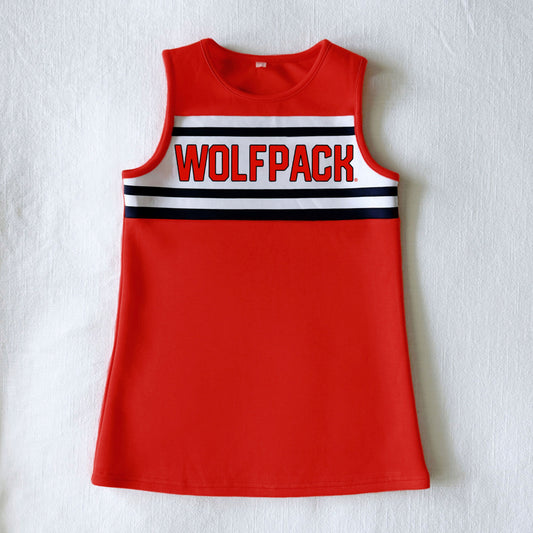 The NC State | Bright Red Classic Cheer Dress