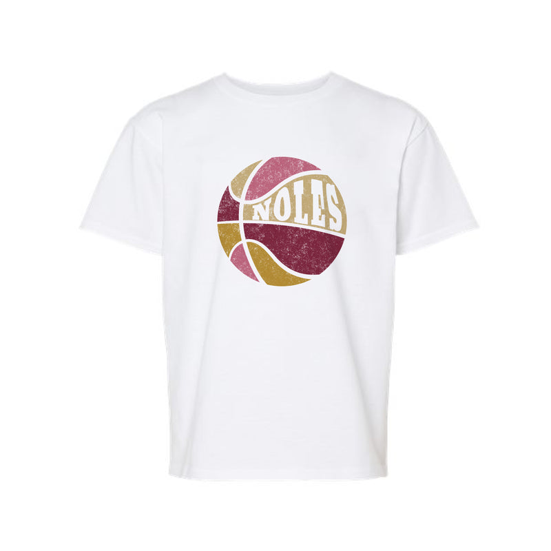 The Noles Basketball | Youth White Tee