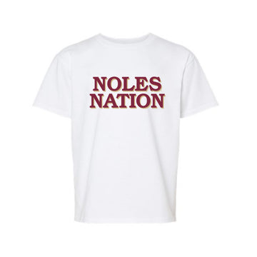 The Noles Nation | Youth White Tee
