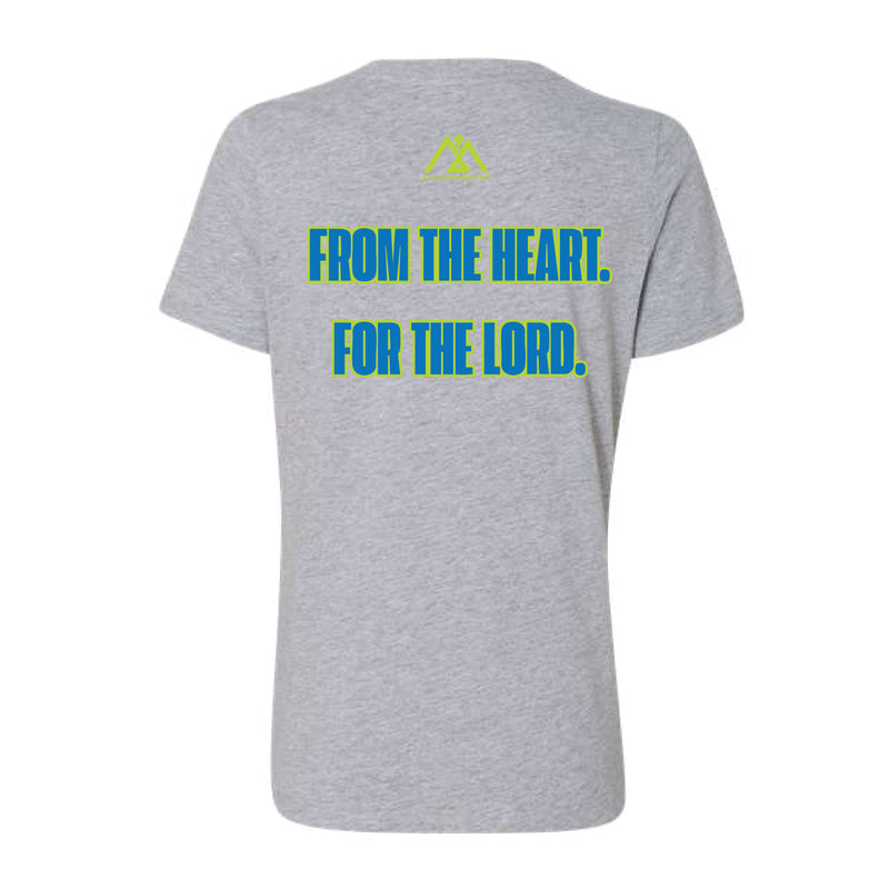 The Neon Stewardship | Adult Athletic Heather V-Neck Tee