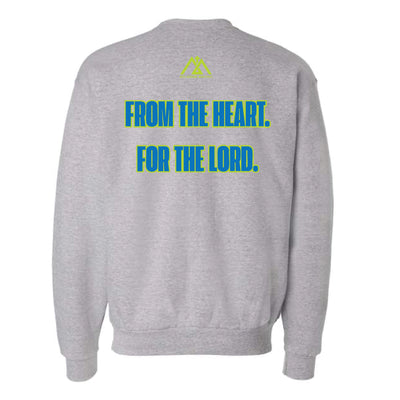 The Neon Stewardship | Adult Light Steel Crewneck Sweatshirt