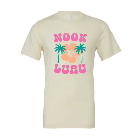 The Nook Luau | Adult Natural Tee