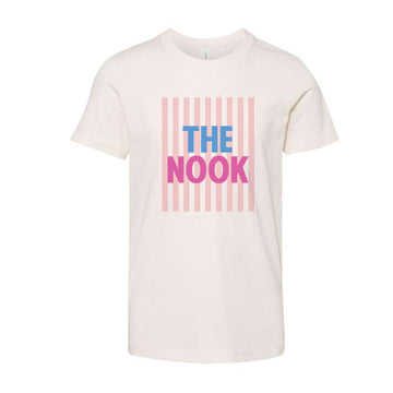 The Nook Stripes | Youth Natural Tee