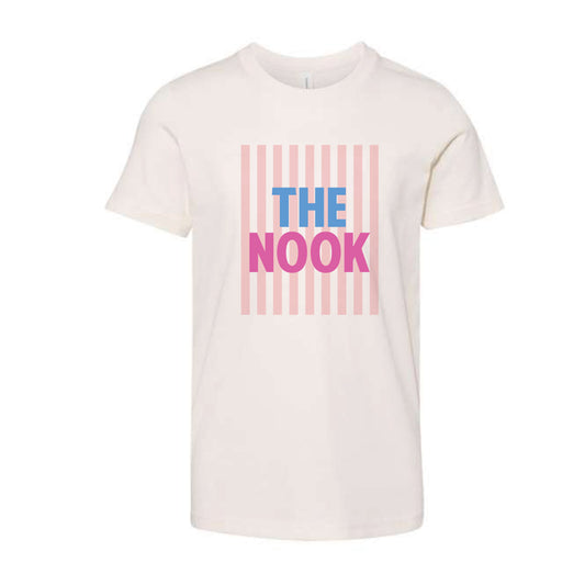 The Nook Stripes | Youth Natural Tee