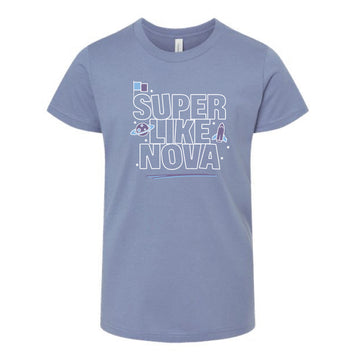 The Nova Outline | Youth Lavender Blue Tee