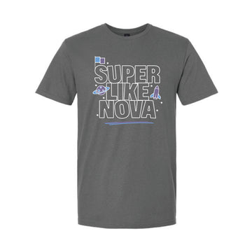 The Nova Outline | Adult Charcoal Tee